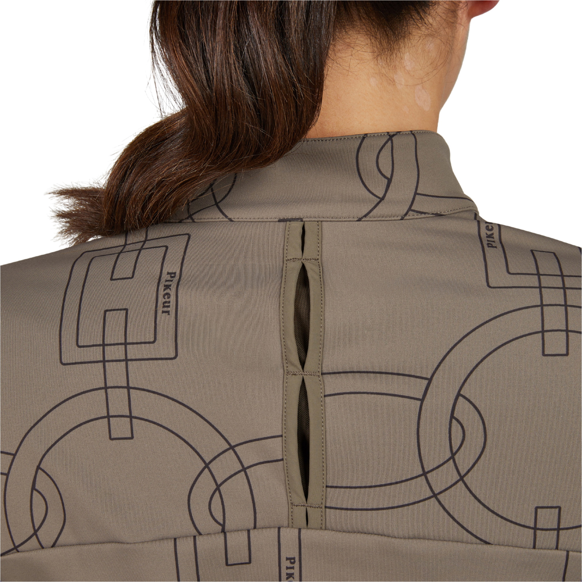 2025 Pikeur Womens Pikeur Zip Shirt 828400 290 080 - Slate Brown